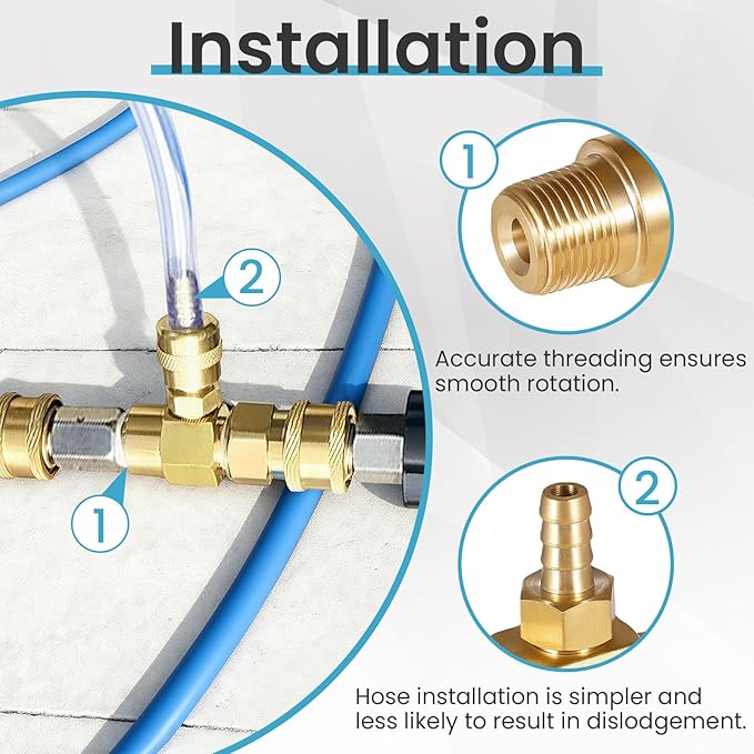 3-5 Gpm Chemical Injector 100775 for General Pump Pressure Washer, Power Washer Downstream Injector Soap Injector, 3/8” Quick Connect, High Draw (20%), 4500 PSI