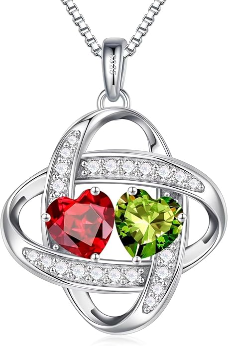 Iefil Christmas Gifts for Women - 925 Sterling Silver Love Knot Necklace, Anniversary Birthday Jewelry Gifts for Wife Girlfriend Mom