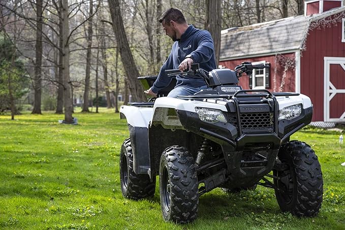 Buyers Products ATVS100 ATV Broadcast Spreader – 100 lb Capacity, Poly Hopper, 12V Motor, Rain Cover Included – Seed, Fertilizer, Salt & Feed Spreader for ATV Accessories