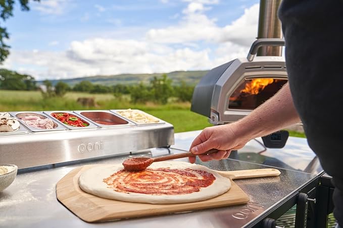 ooni Large Outdoor Modular Table - 31x31x35 Pizza Oven Cart, Stainless Steel Grill & BBQ Stand, Outdoor Table