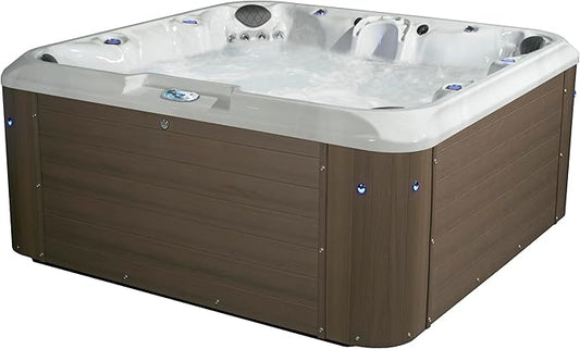 Amplified 100-Jet 7-Person Non-Lounger Spa with Bluetooth Stereo and 3 Pumps by Aqualife by Strong Spas