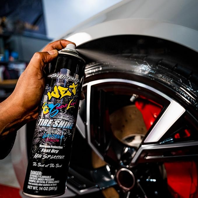 Street Legal The Ultimate Wet Tire Shine 14 oz Spray 2 Cans
