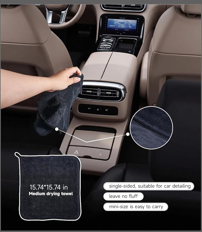 Drying Towel for Car Detailing Super Absorption Water Microfiber for Tender Care Thickened Towel for Speeding up Drying Car 23.62''*35.43''