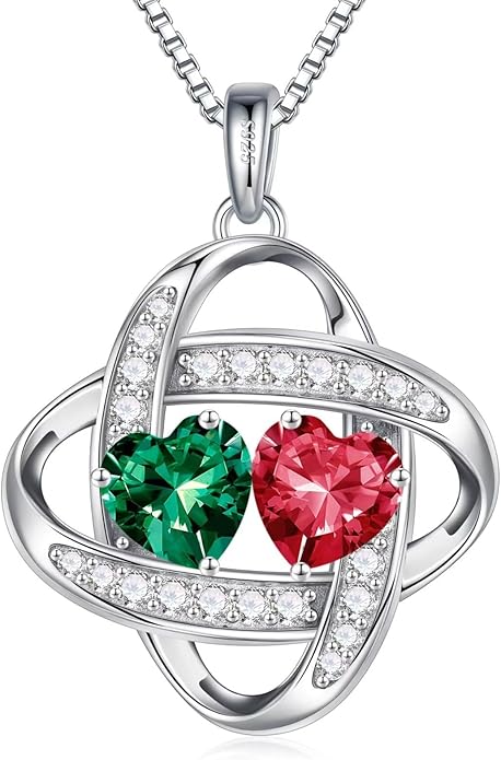 Iefil Christmas Gifts for Women - 925 Sterling Silver Love Knot Necklace, Anniversary Birthday Jewelry Gifts for Wife Girlfriend Mom