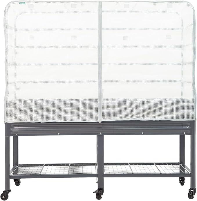 Frost Cover for 2' x 6' Elevated Garden Bed - V Series, Winter Freeze Protection Covers for Plants, Greenhouse Cover for Extending Growing Season, Without Frame, Garden Bed Not Included