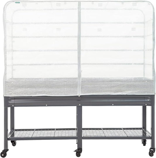 Frost Cover for 2' x 6' Elevated Garden Bed - V Series, Winter Freeze Protection Covers for Plants, Greenhouse Cover for Extending Growing Season, Without Frame, Garden Bed Not Included