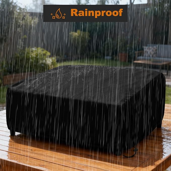 Grill Cover for Blackstone 22 Inch Griddle, Tabletop Grill Without Hood, 600D Waterproof Oxford BBQ Grill Cover with Drawstrings, Fits Blackstone 22" Tabletop Griddle and Velcro-Protected Tube