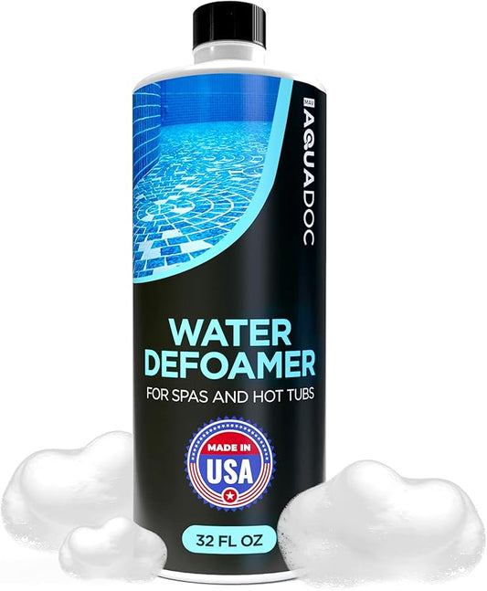 Hot Tub Defoamer - Spa Defoamer for Hot Tub Owners 32oz, Spa Anti Foam to Keep Foam Down, Hot Tub Chemicals Made in USA - AquaDoc