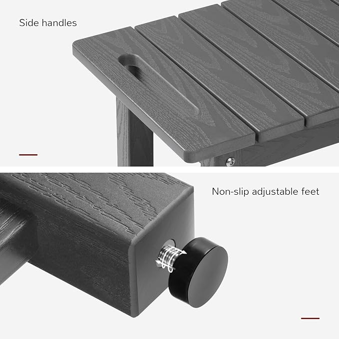 Stoog 30" Shower Bench, Waterproof HIPS Shower Stools with 400 lbs Weight Capacity, Shower Chair for Inside Shower, Non-Slip, Grey