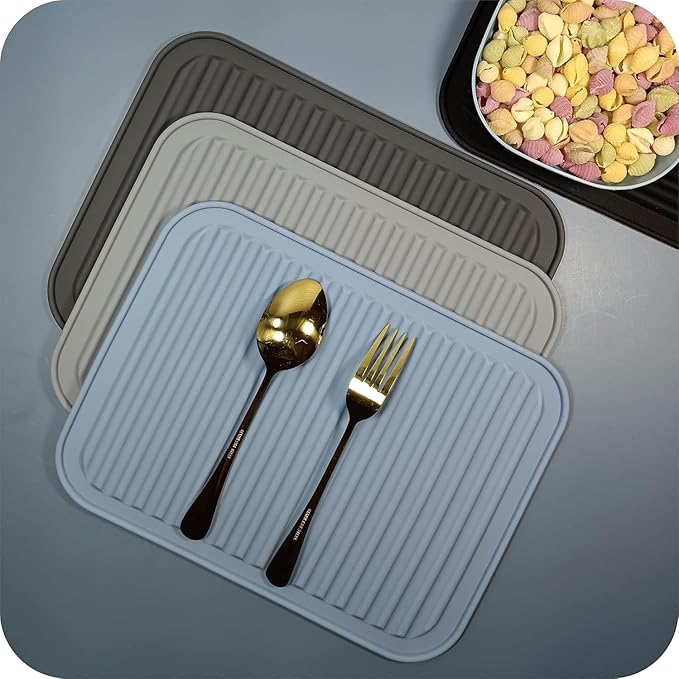 Silicone Trivets Set 2, Large Trivets for Hot Pots and Pans, Hot Pads for Kitchen Counter, Multi-Purpose & Versatile Trivet Mat, 9x12 Inch Silicone Pot Holders Heat Resistant Mat Teal
