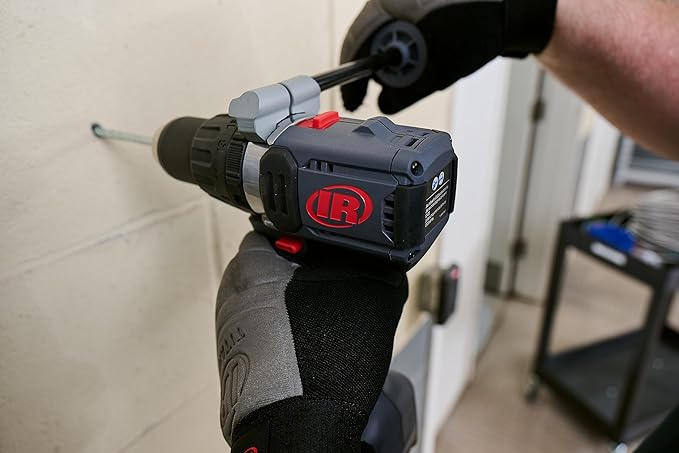 Ingersoll Rand D5241-K22 1/2" 20V Cordless Hammer Drill 2 Battery Kit, 1100 in-lb Torque, Keyless Chuck, Pistol Grip