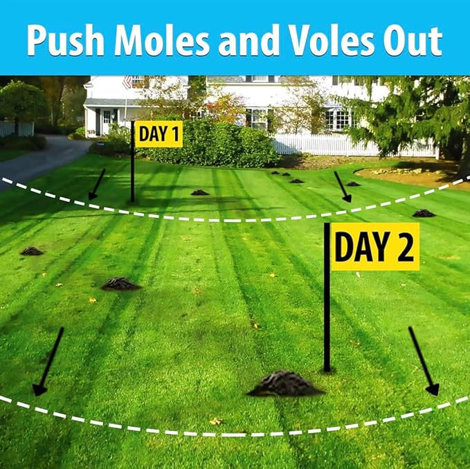 Nature's MACE Mole & Vole MACE – Yard & Garden Granules, Castor Oil Formula, Outdoor Use, Plant & Pet Safe, 160 Fl Oz (Pack of 1)