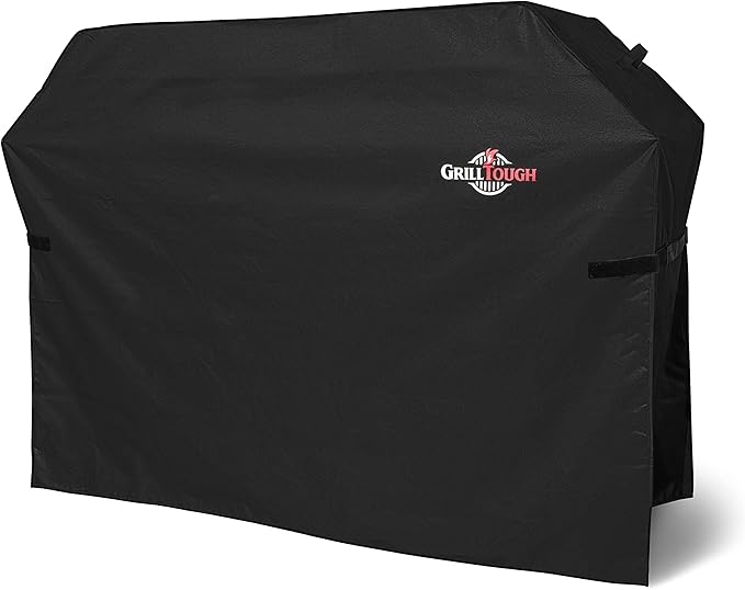 Heavy Duty BBQ Grill Cover for Outdoor Grill, 60 Inch – Waterproof, Weather Resistant, UV & Fade Resistant with Adjustable Straps – Gas Grill Cover for Weber, Charbroil
