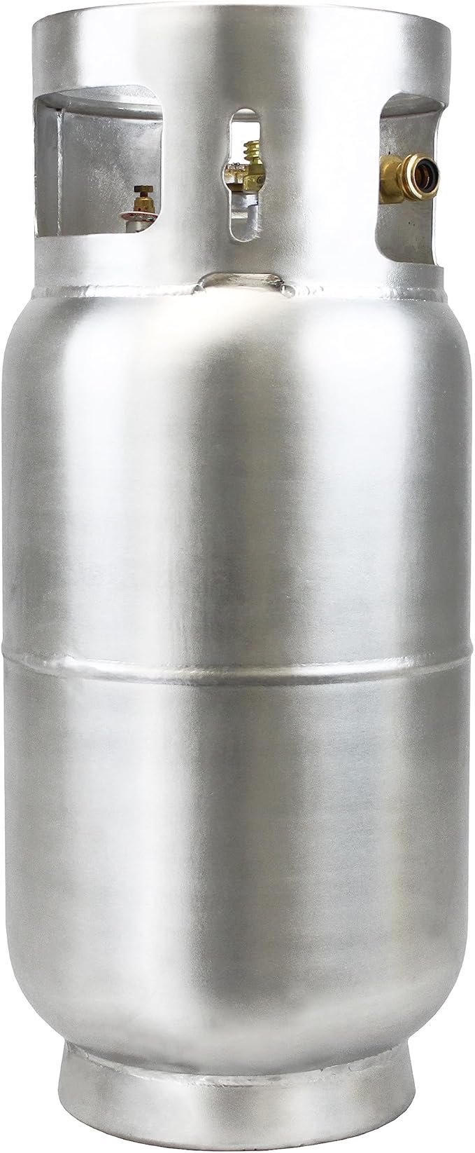 Flame King 33.5lb Aluminum Forklift Propane Tank with Gauge, DOT and TC Compliant, Lightweight, Rugged-Designed