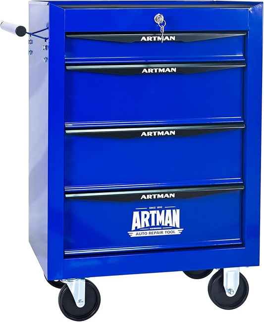 4 Drawers Tool Cart on Wheels, Multifunctional Rolling Tool Box, Drawers Rolling Trolley Organizer Tool Storage Chest for Warehouse,Garage,Workshop,Repair Shop (4 Drawers-30.5" H)