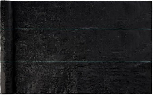 Amazon Basics Weed Barrier Fabric, Black, 1-Pack
