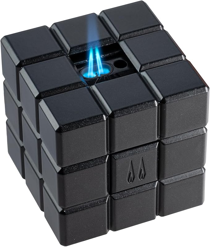 Colibri Heritage Cube Desk Lighter - Black