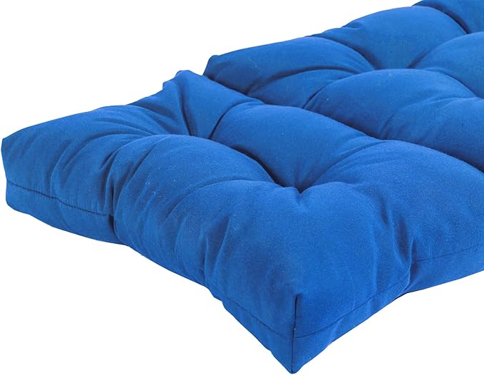 QILLOWAY Indoor/Outdoor Chaise Lounge Cushion,Spring/Summer Seasonal Replacement Cushions. (Marine Blue)