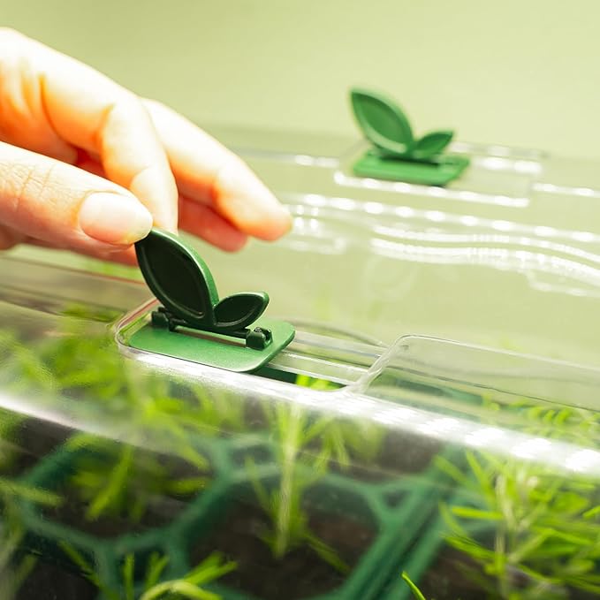 Vego garden Germination Cell Bundle 10" x 20" 76 Cells Stackable Seed Starter Germination Tray with Seedling Humidily Dome