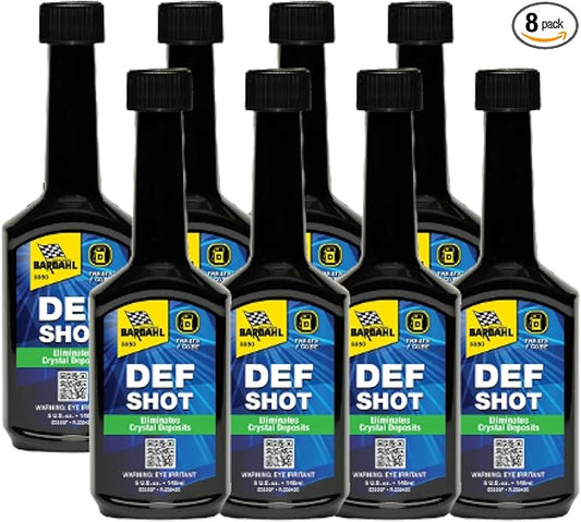 Bardahl 3350 DEF-Shot - The Ultimate DEF Cleaner and Anti-Crystallization Diesel Additive Reducing DEF Consumption - 5oz (8-Pack)