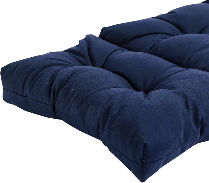 QILLOWAY Indoor/Outdoor Chaise Lounge Cushion,Spring/Summer Seasonal Replacement Cushions. (Navy)