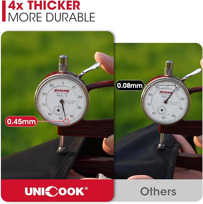 Unicook 53 Inch Grill Cover for Weber Spirit II 300 and Spirit 300 Series, Heavy Duty Waterproof Outdoor BBQ Cover, Fade Resistant Weatherproof Gas Grill Protector, Compared to Weber 7139