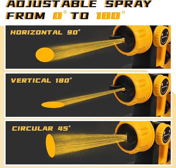 1000W HVLP Paint Sprayer High-Efficiency Electric Spray Gun with 6 Nozzles, 3 Patterns & Adjustable Flow, 40oz (1200ml) Detachable Container, Easy to Clean, for Home Improvement Projects