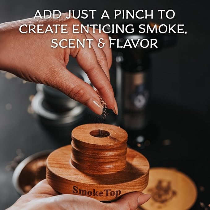 SmokeTop 4 Pack of Wood Chips - Cocktail Smoker Chips for Old Fashioned Cocktails, Whiskey, & Bourbon - Made in The USA (Cherry, Hickory, Maple, Oak)