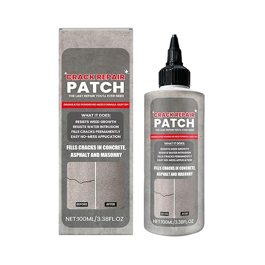Liquid Cement Crack Filler - Quick Drying Sealant Waterproof Caulking Glue - Driveway Floor Crack Repair | for Asphalt Walkways Patios Terraces Wall Roofs