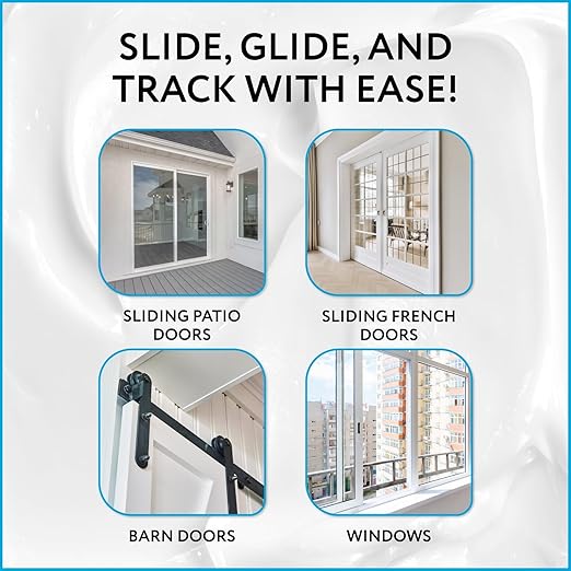 Impresa Heavy Duty Sliding Door Lubricant, 6 oz – Hinge & Garage Door Lubricant for Smooth Operation – Ideal for Hatches, Glass, Patio, or Garage Doors