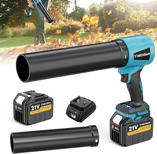 Leaf Blower Cordless - 780CFM 895MPH Handheld Blower, 600,000 RPM Brushless Electric Blower, Lightweight, 3 Speeds, 1x6.0Ah Battery & Charger for Yard/Lawn/Car