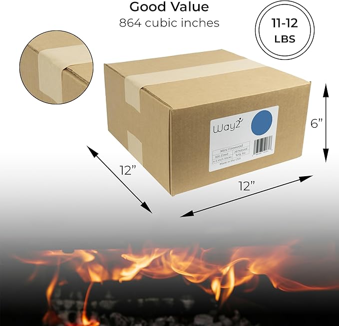 Pizza Oven Wood Kiln Dried Alder | 11-12 lbs | 4-5 inch Cooking Wood | Compatible with Solo Stove, Gozney & More | Mini Firewood for Fire Pits, Campfires, Smoking & Fire Starters
