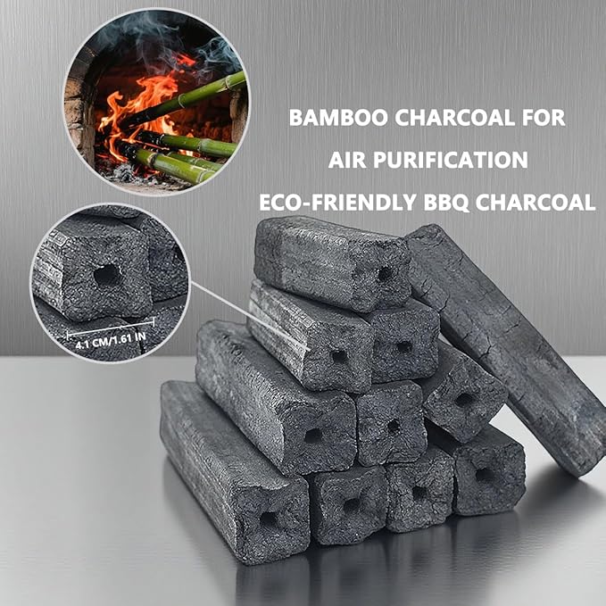 Lump Charcoal for Grilling and Smoking, Binchotan-Grade Premium Hardwood, Smokeless with Low Ash, Fits Smoker & BBQ,10 lb Bag