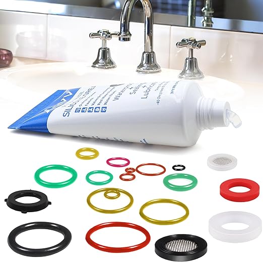 Plumber Silicone Grease Lubricant for Plumbing Faucet Valve O-Rings Rubber Washer 1-Pack 1 oz Tube with Brush