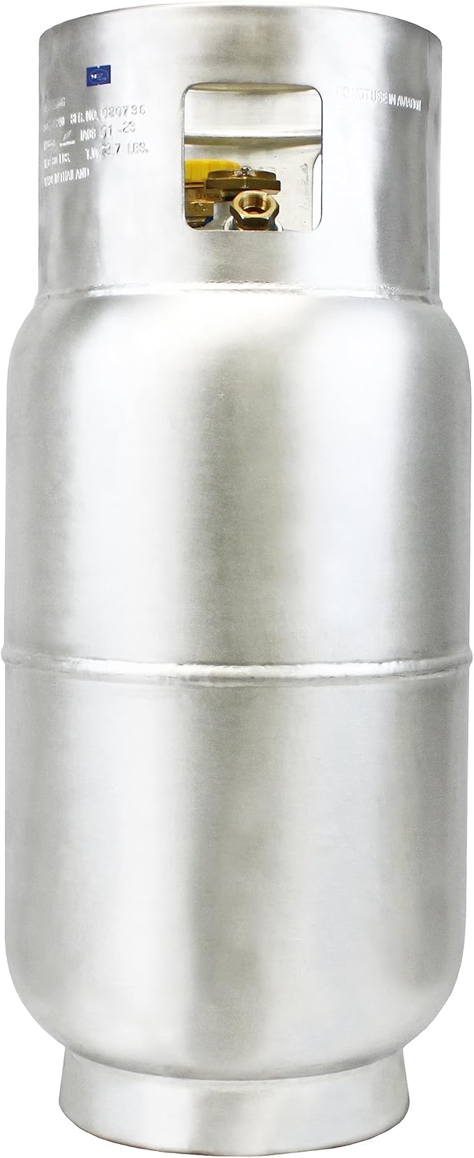 Flame King 33.5lb Aluminum Forklift Propane Tank with Gauge, DOT and TC Compliant, Lightweight, Rugged-Designed