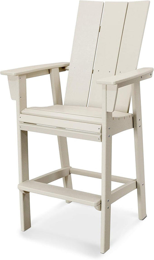 POLYWOOD® Modern Adirondack Bar Chair, Sand