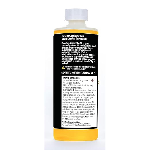 ComStar Bearing Assembly Lube Oil, SAE 20 Weight, Prevents Gumming, Protects Against Rust and Wear, Provides Long-Lasting Lubrication, Withstands Extreme Pressure, 1 Pint (45-530)