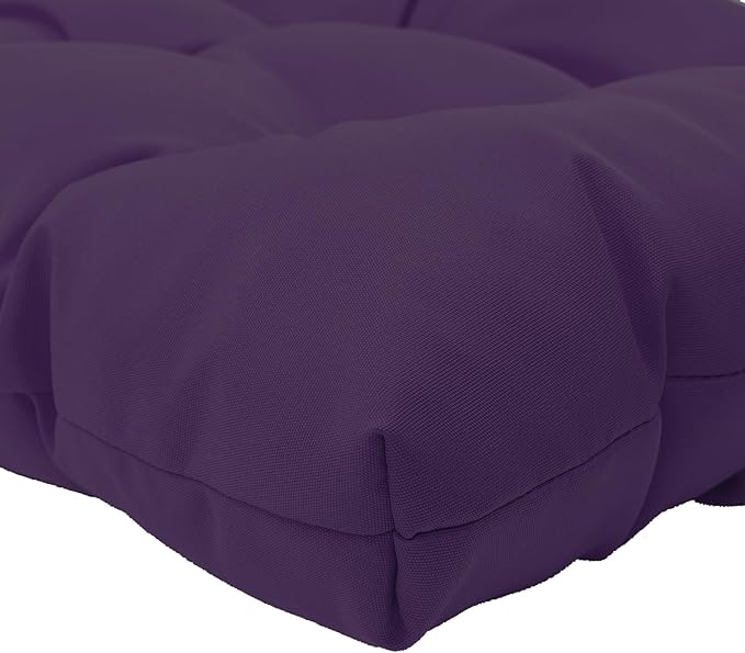 QILLOWAY Indoor/Outdoor Chaise Lounge Cushion,Spring/Summer Seasonal Replacement Cushions. (Purple)