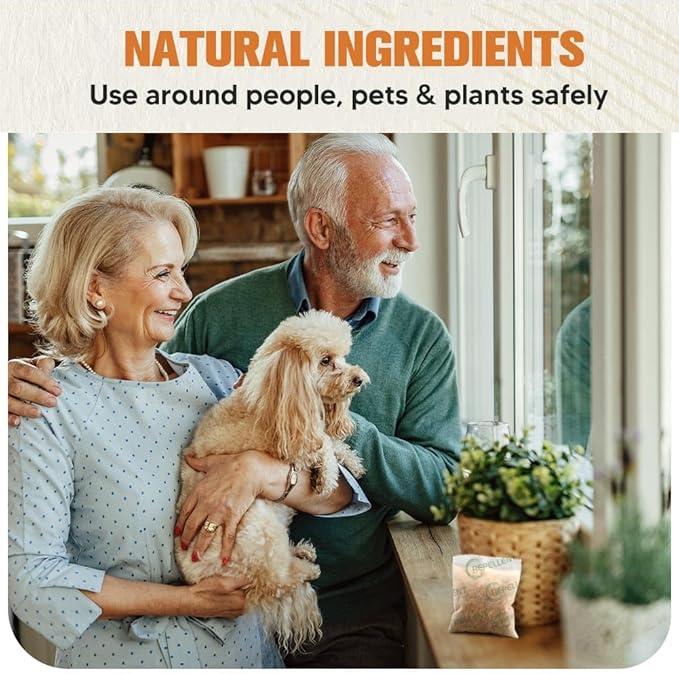Pest Control, Mouse Repellent Indoor, Rodent Repellent Indoor/Outdoor, Mice Repellent Indoor, Natural Rat Repellent for House, Keep Mice, Roach, Ant and Spider Away from Home, Mouse Deterrents- 12P
