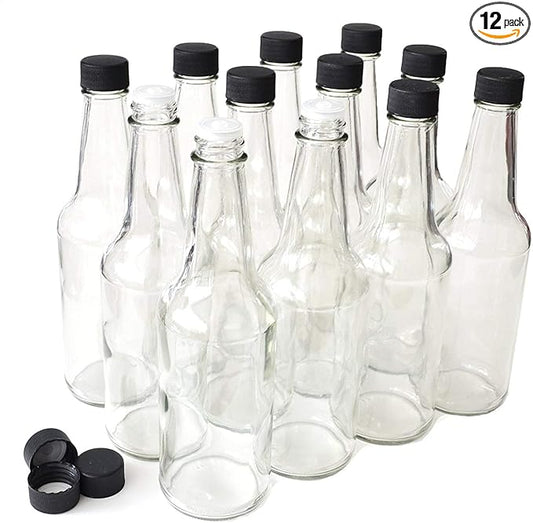 nicebottles - Hot Sauce Bottles, 10 Oz - 12 Pack