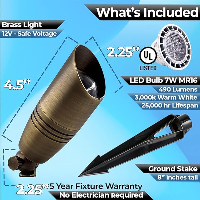 LED Spot Lights Outdoor 105 (105 Bulb Included, 4)