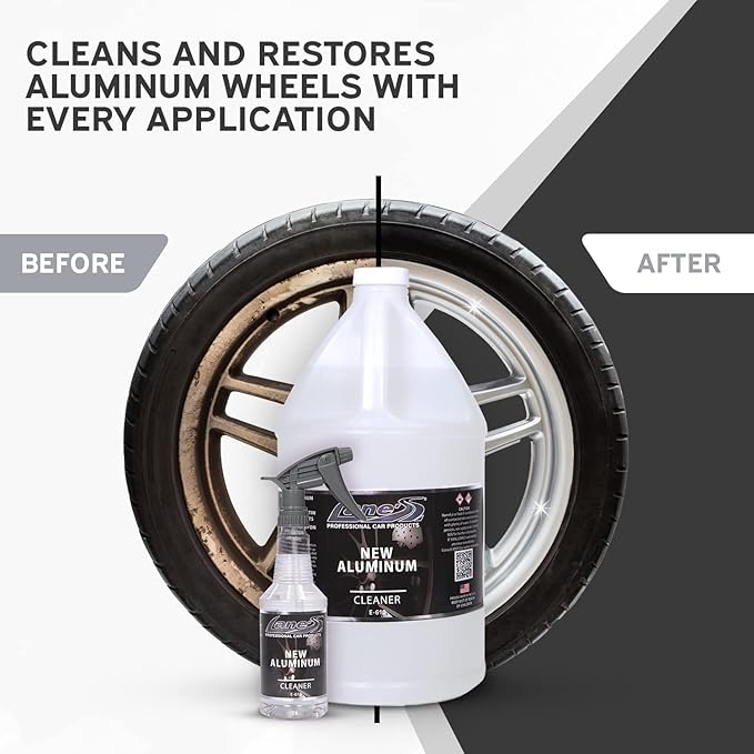 LANE'S New Aluminum Car Wheel Cleaner | Acid Rim Cleaner and Brightener | Brake Dust, Oxidation & Rust Remover for Motorcycles, Cars, Trucks | Shines & Eliminates Hard Scrubbing | 1 Gallon, 2 Pack