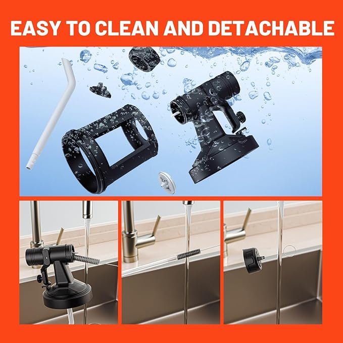 Litheli Cordless Paint Sprayer with Battery of 4.0Ah, HVLP Paint Sprayer Gun with Brushless Motor and 2 x 800ml Containers, Electric 800W Paint Sprayers with 4 Copper Nozzles for House and Furniture