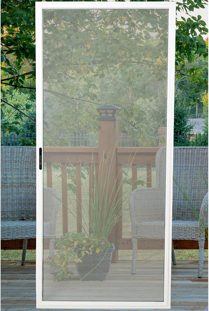 DIY Knock Down Heavy Duty Patio Sliding Screen Door – Ready to Assemble Kit, Custom Fit, Durable PetMesh, Multiple Color Choices