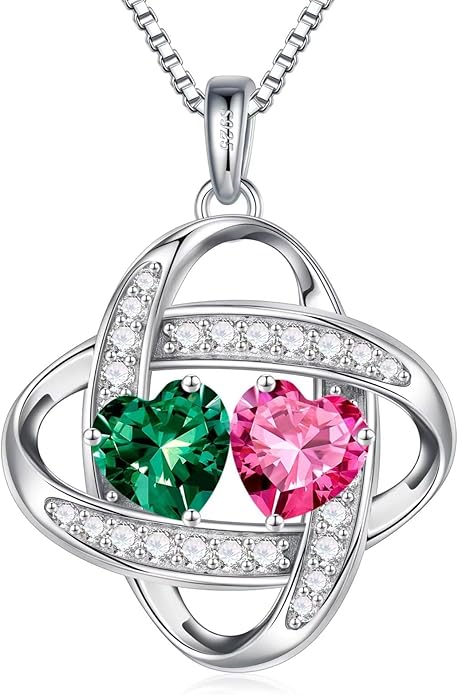 Iefil Christmas Gifts for Women - 925 Sterling Silver Love Knot Necklace, Anniversary Birthday Jewelry Gifts for Wife Girlfriend Mom