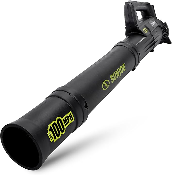 Sun Joe 24-Volt Cordless Compact Turbine Leaf Blower, 100 MPH Air Speed, 280 CFM Airflow