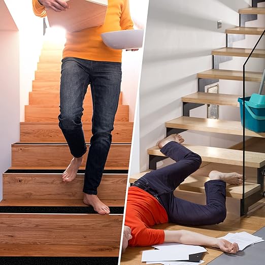 Anti Slip Tape Black 2 in x 20FT Non Skid Tape for Stairs Outdoor Indoor, Best Grip Non Slip Strips Tape High Traction Adhesive for Stairs Step