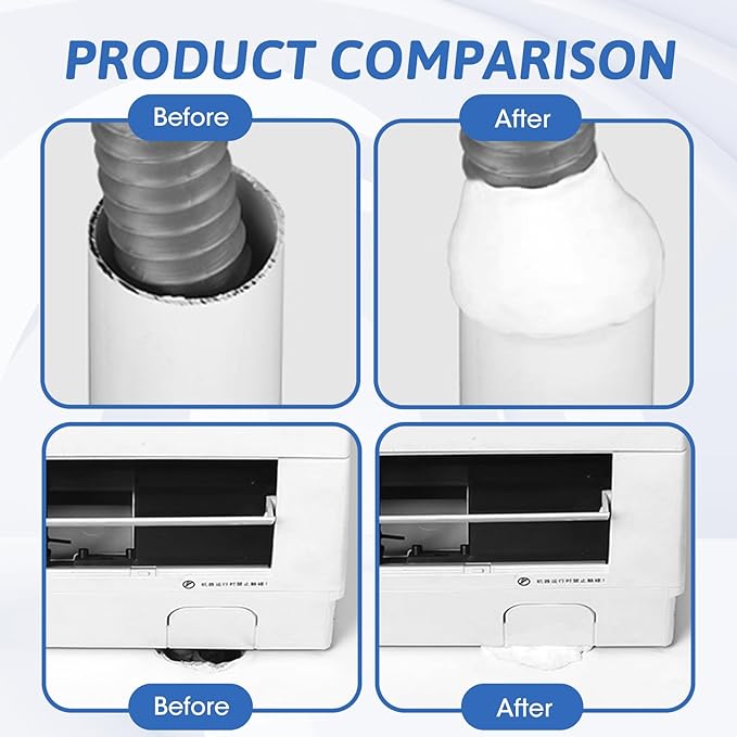 6-PCS (20g Each) White Seal Putty Waterproof Duct Seal Repair Sealing Clay, Waterproof Sealant Mastic & Cement Crack Filler - Ideal for Air Conditioning Hole,Home Mending Mud for Drain Connection