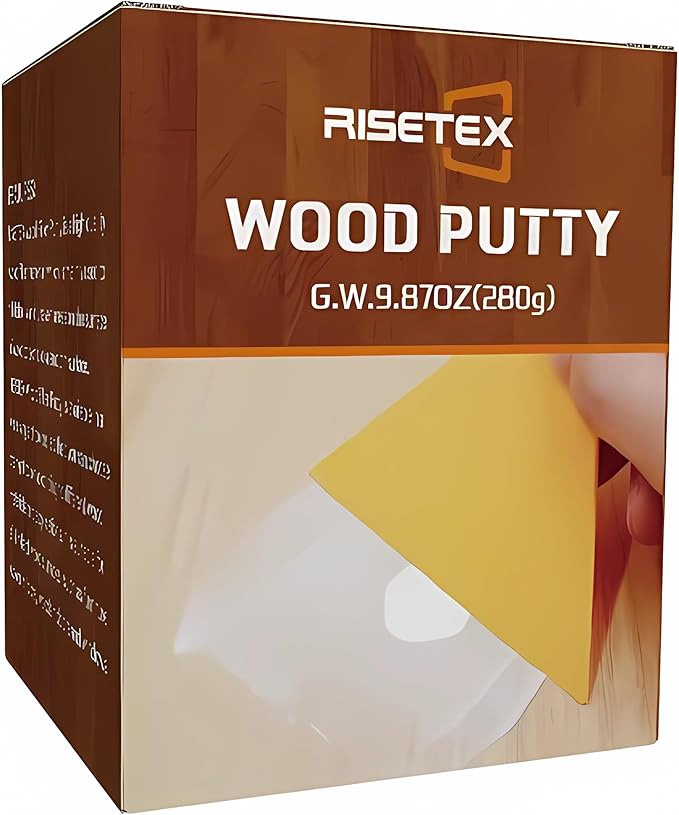 Wood Filler Putty,9.87 Ounce Wood Filler Stainable and Paintable,Natural Putty,Wooden Repair Kit for Quickly Repair Any Breaks,Cracks,Chips,Defects in Wooden Furniture,Easy to Use and Sand