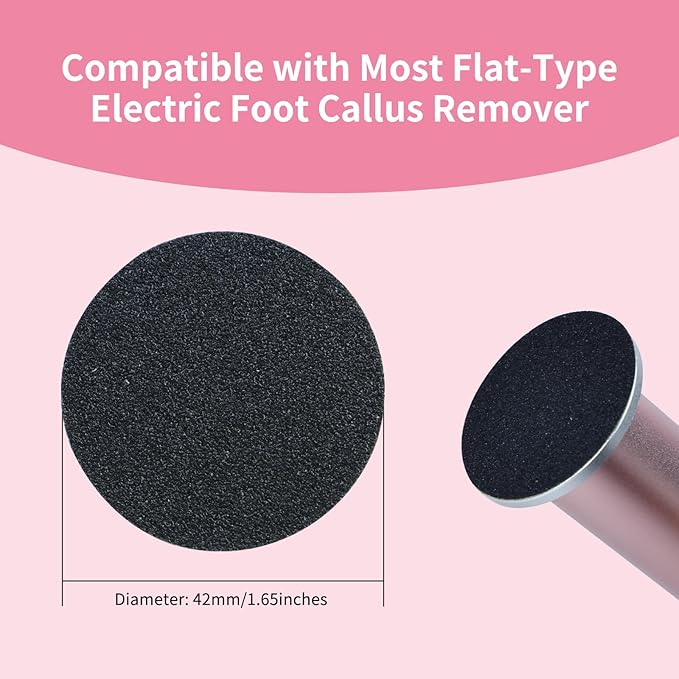 120pcs Replaceable Sandpaper for Electric Foot Callus Remover, 120 Grit Medium Sandpaper Refill Discs